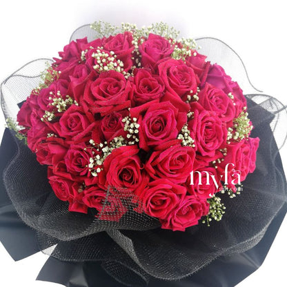 Love Sensation| Giant Roses Fresh Flower Bouquet| Same Day Delivery