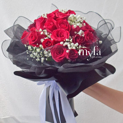 Love Sensation| Giant Roses Fresh Flower Bouquet| Same Day Delivery
