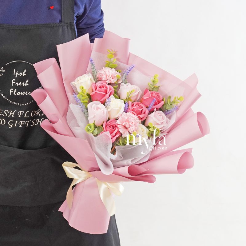 Miyu| Soap Flower Bouquet & Gift| Same Day Delivery Taiping Perak