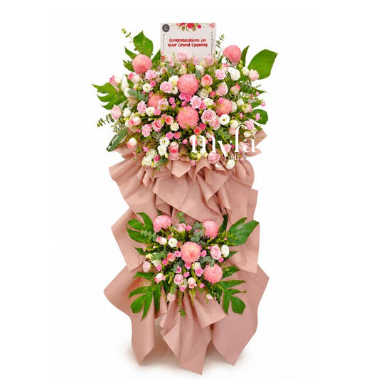 Pinky Stand| Fresh Flower Grand Opening Stand| Same Day Delivery Ipoh