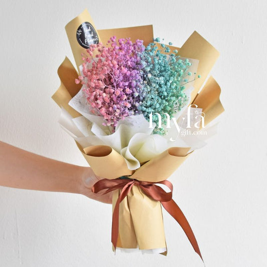 Rainbow Baby Breath| Graduation Bouquet| Graduation Gift Delivery