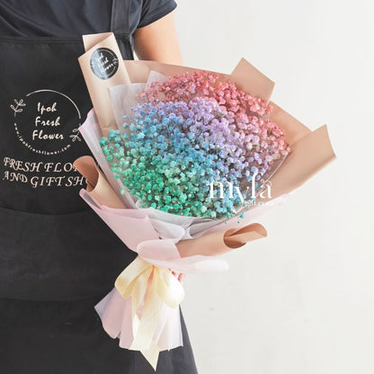 Rainbow Baby Breath| Graduation Bouquet| Graduation Gift Delivery
