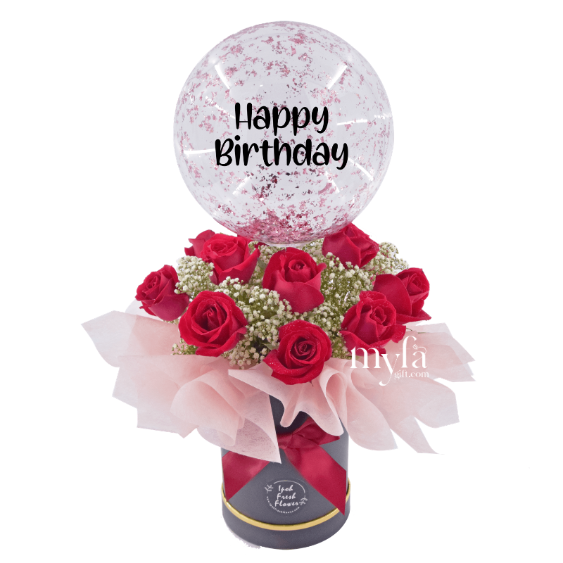 Remy | Balloon Flower Box | Same day delivery