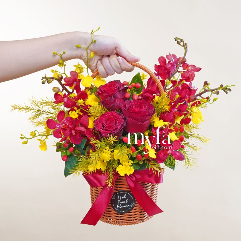 Rosmera | Fresh Flower Basket| Same Day Flowers Gifts Delivery