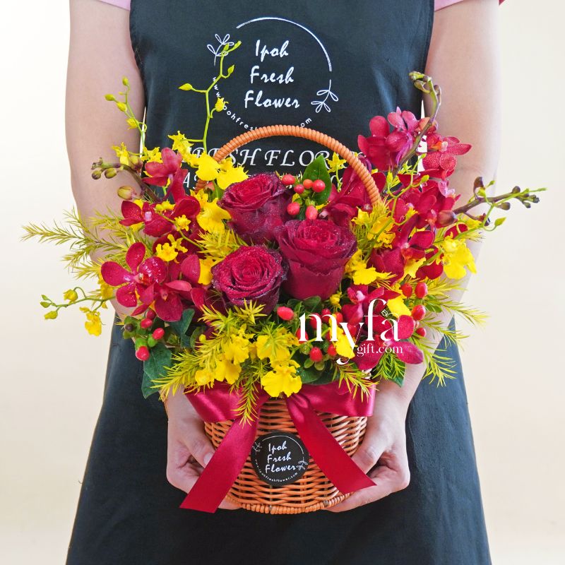 Rosmera | Fresh Flower Basket| Same Day Flowers Gifts Delivery