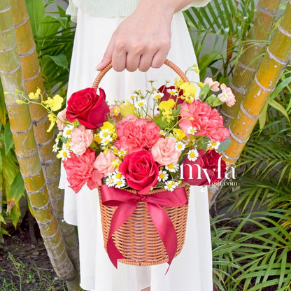 Shreya| Fresh Flower Basket| Same Day Delivery