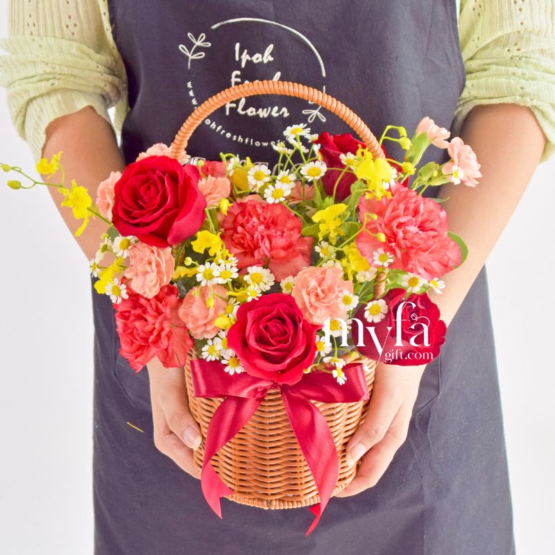 Shreya| Fresh Flower Basket| Same Day Delivery
