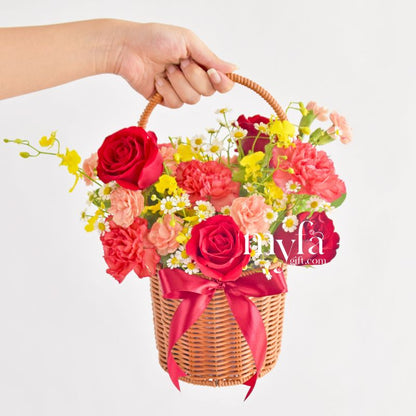 Shreya| Fresh Flower Basket| Same Day Delivery