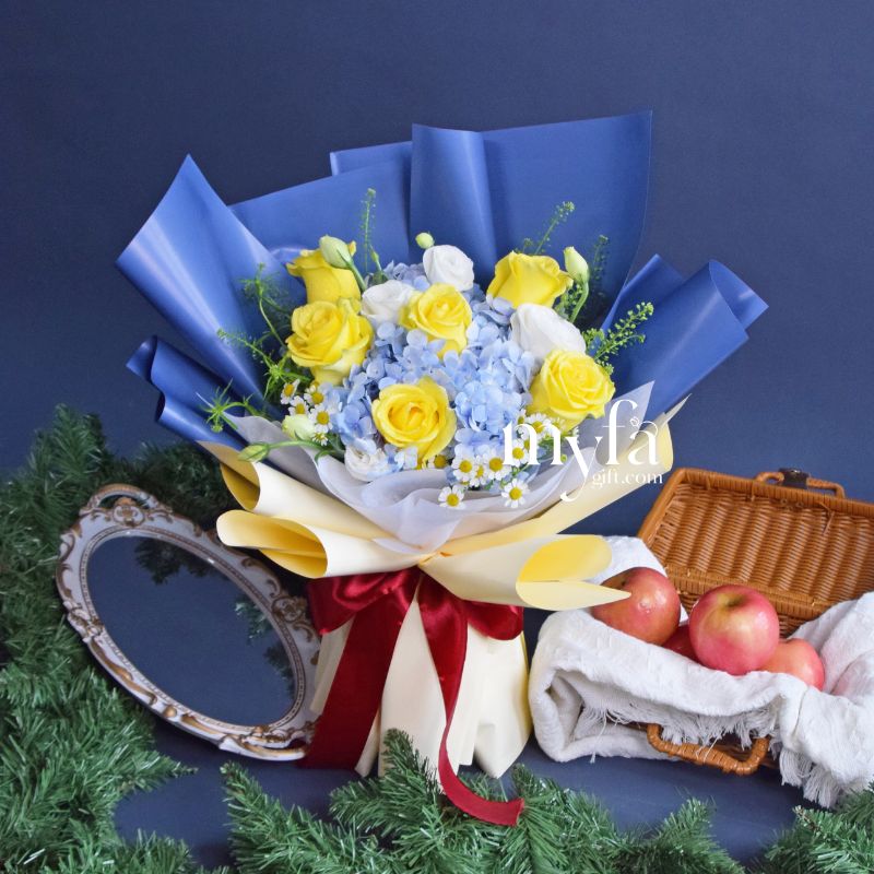 Skovin| Hydrangea Fresh Flower Bouquet| Same Day Delivery Ipoh Taiping