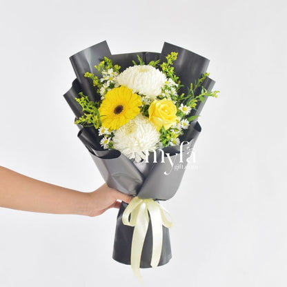 Tristine| Condolence Furneral Fresh Flower Bouquet| Same Day Delivery