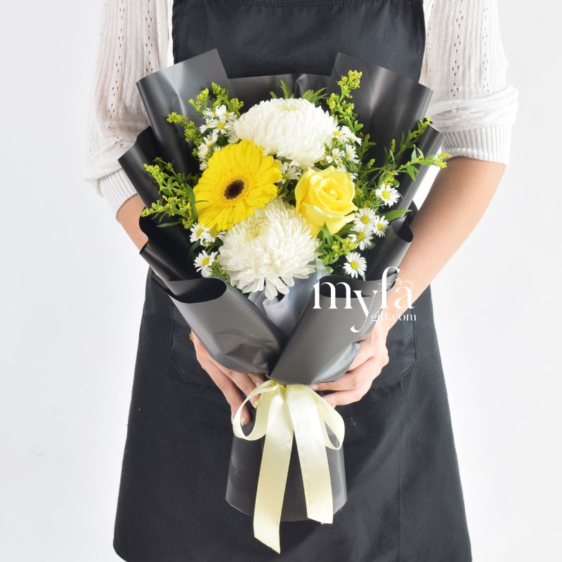 Tristine| Condolence Furneral Fresh Flower Bouquet| Same Day Delivery