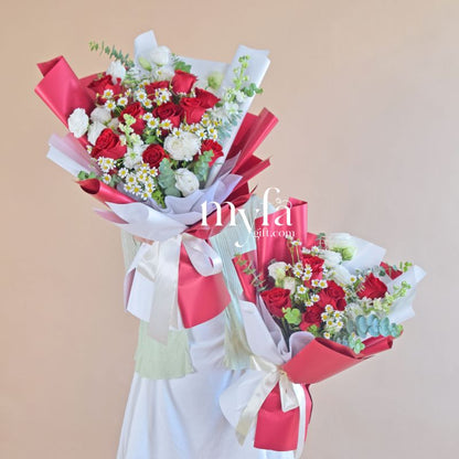 Valeria| Fresh Flower Bouquet| Same Day Delivery Taiping