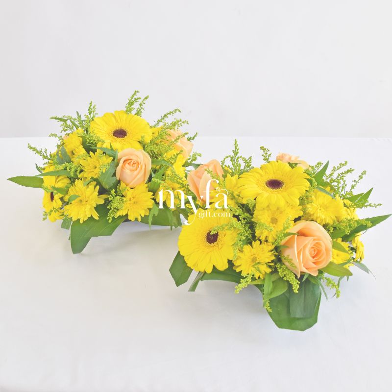 Maranta Posy| Table Flower Arrangement For Prayer| Same Day Delivery Taiping