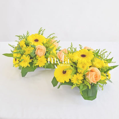 Maranta Posy| Table Flower Arrangement For Prayer| Same Day Delivery Taiping