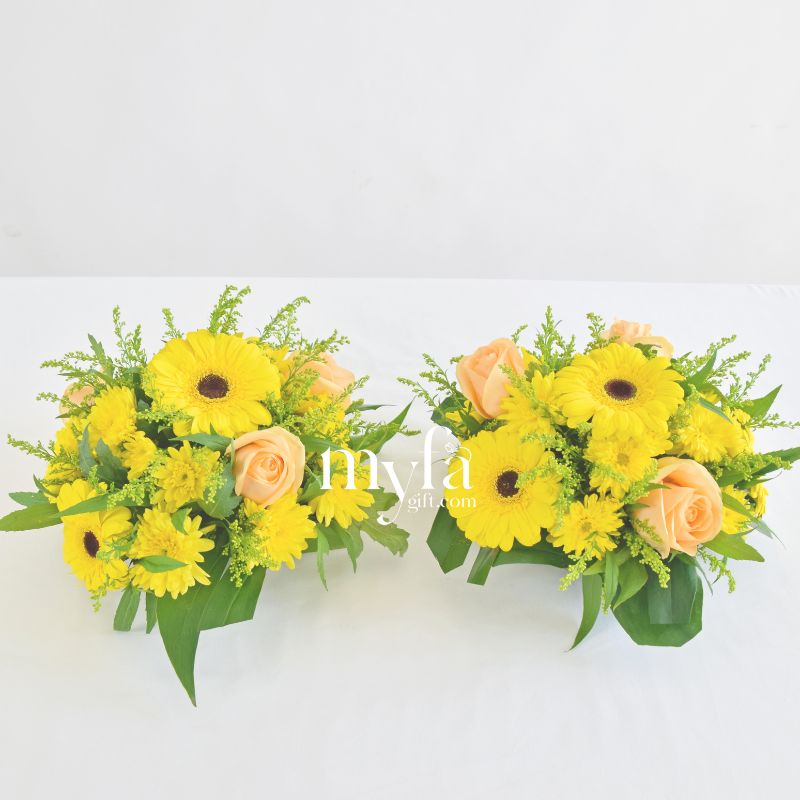 Maranta Posy| Table Flower Arrangement For Prayer| Same Day Delivery Taiping