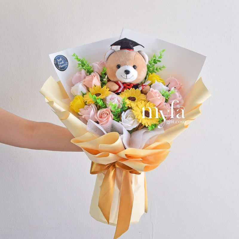 Excellent Grad (Soap Flowers) | Graduation & Gift | Same Day Delivery