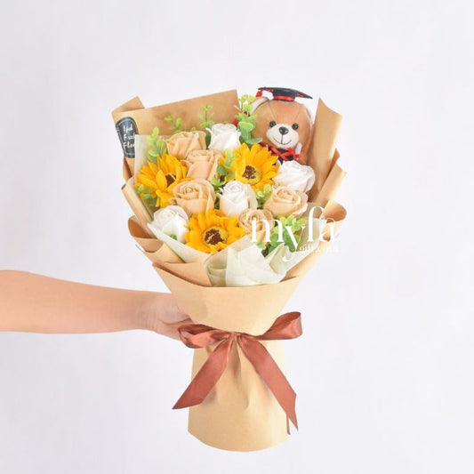 Sunshine Success Soap Flowers | Graduation & Gift | Same Day Delivery