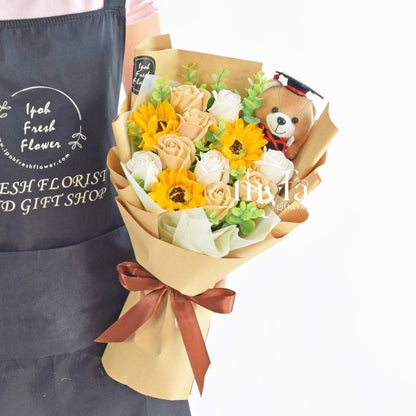 Sunshine Success Soap Flowers | Graduation & Gift | Same Day Delivery