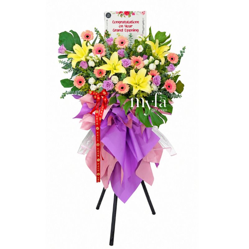 Fresh Flower Grand Opening Stand- Prosperity Wishes