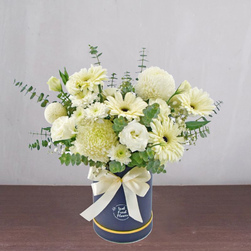 Pure White | Fresh Flower Bloom Box| Same Day Delivery