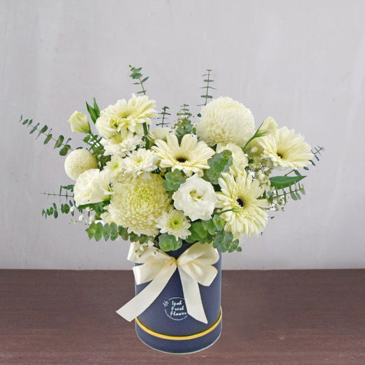 Pure White | Fresh Flower Bloom Box| Same Day Delivery