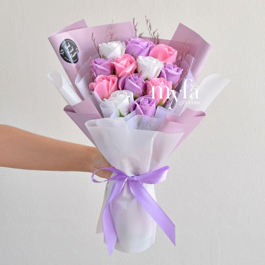 Purple Cartier| Soap Flower Bouquet & Gift| Same Day Delivery