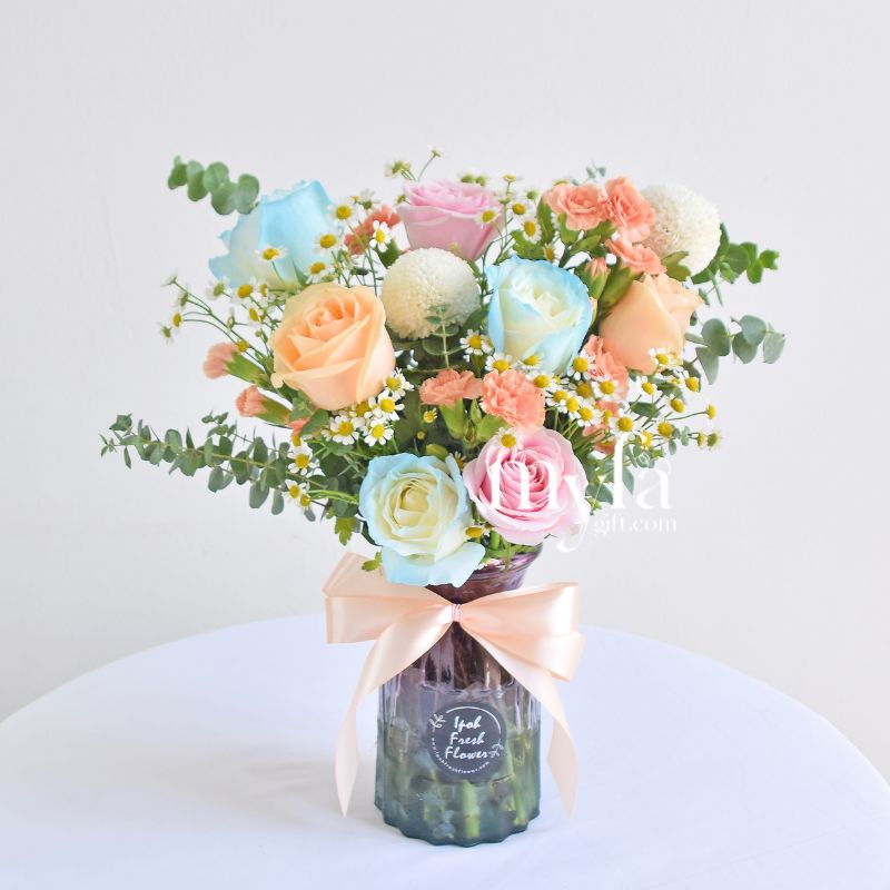 Rejoice Vase Arrangement| Fresh Flower In A Vase| Same Day Delivery