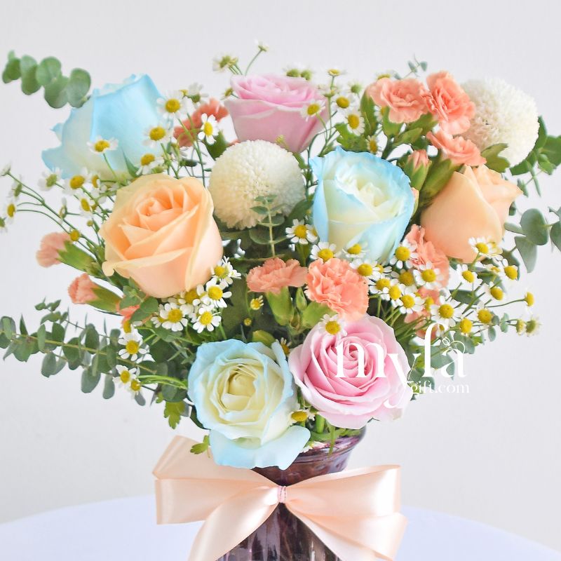 Rejoice Vase Arrangement| Fresh Flower In A Vase| Same Day Delivery