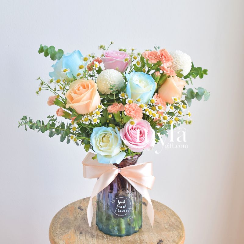 Rejoice Vase Arrangement| Fresh Flower In A Vase| Same Day Delivery