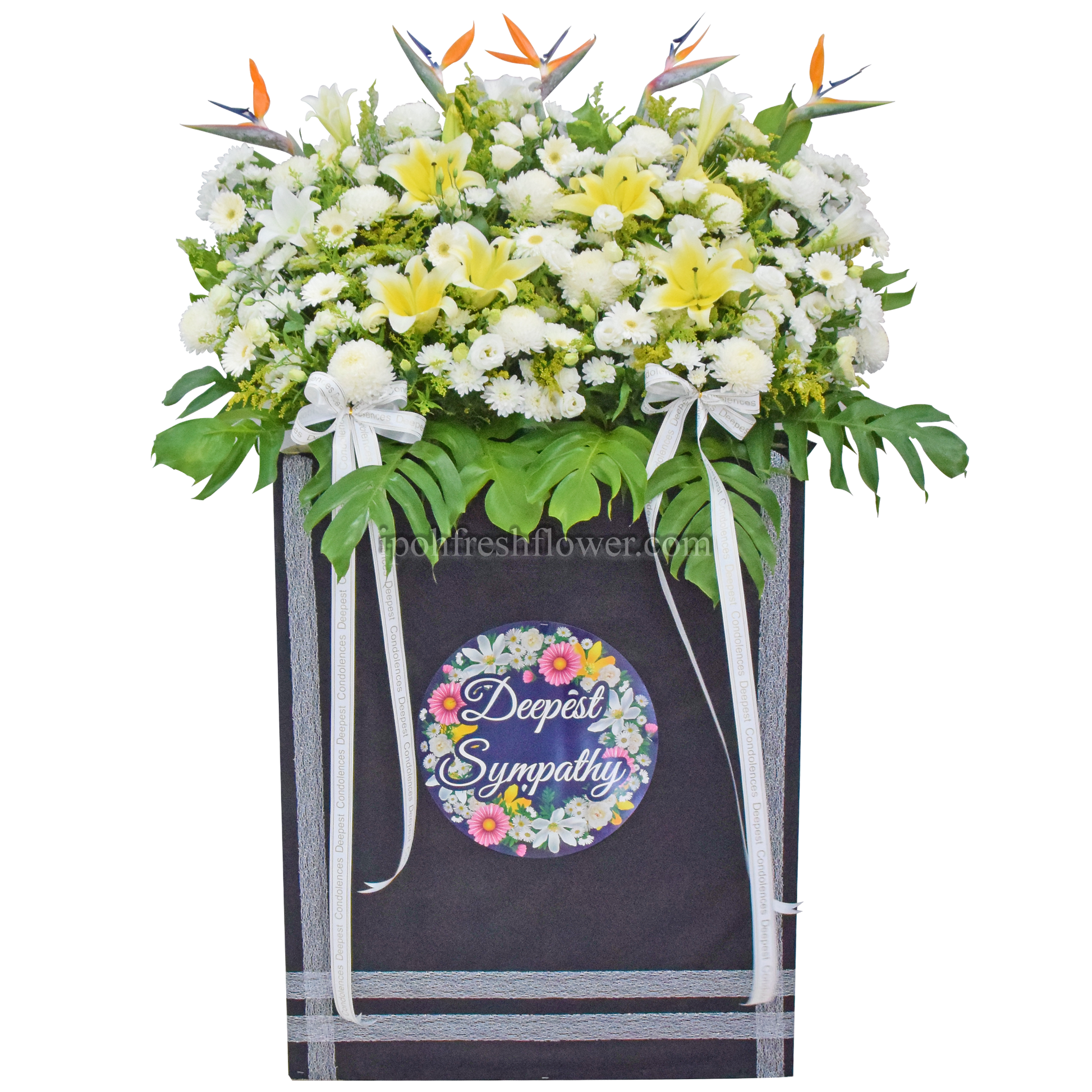 Respectful Wreath | Premium Condolence Stand| Same Day Delivery