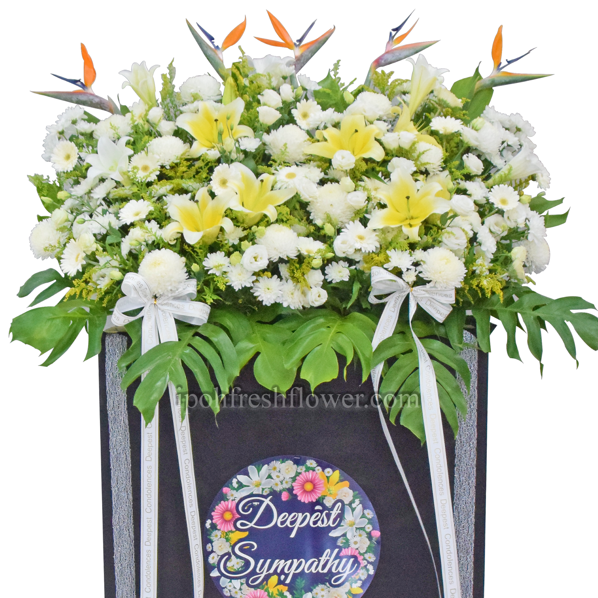 Respectful Wreath | Premium Condolence Stand| Same Day Delivery