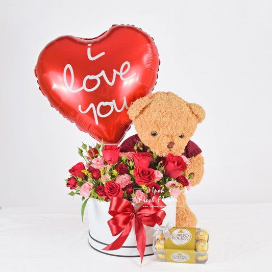 Valentine's Rosy Romance| Valentine's Fresh Flower Bouquet| Same Day Delivery