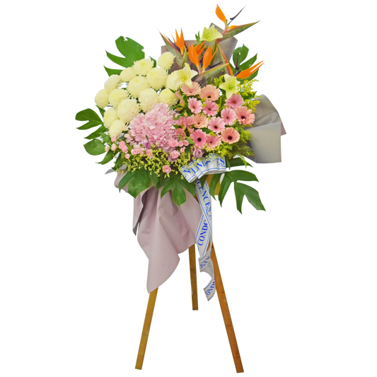 Serenity Wreath | Premium Condolence Stand| Same Day Delivery