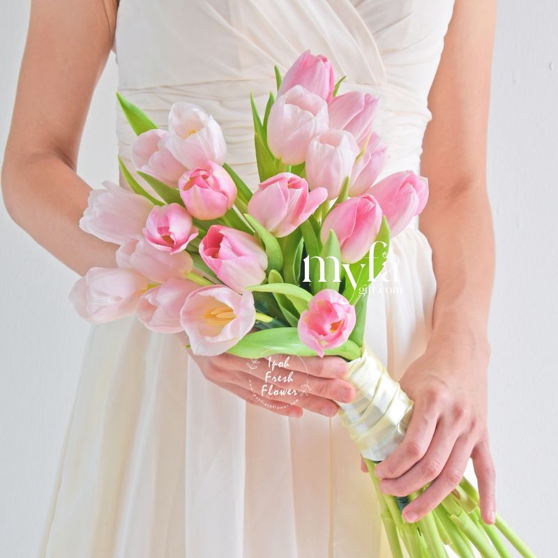 Tulip Bridal Bouquet| Flower Bouquet For Wedding & ROM