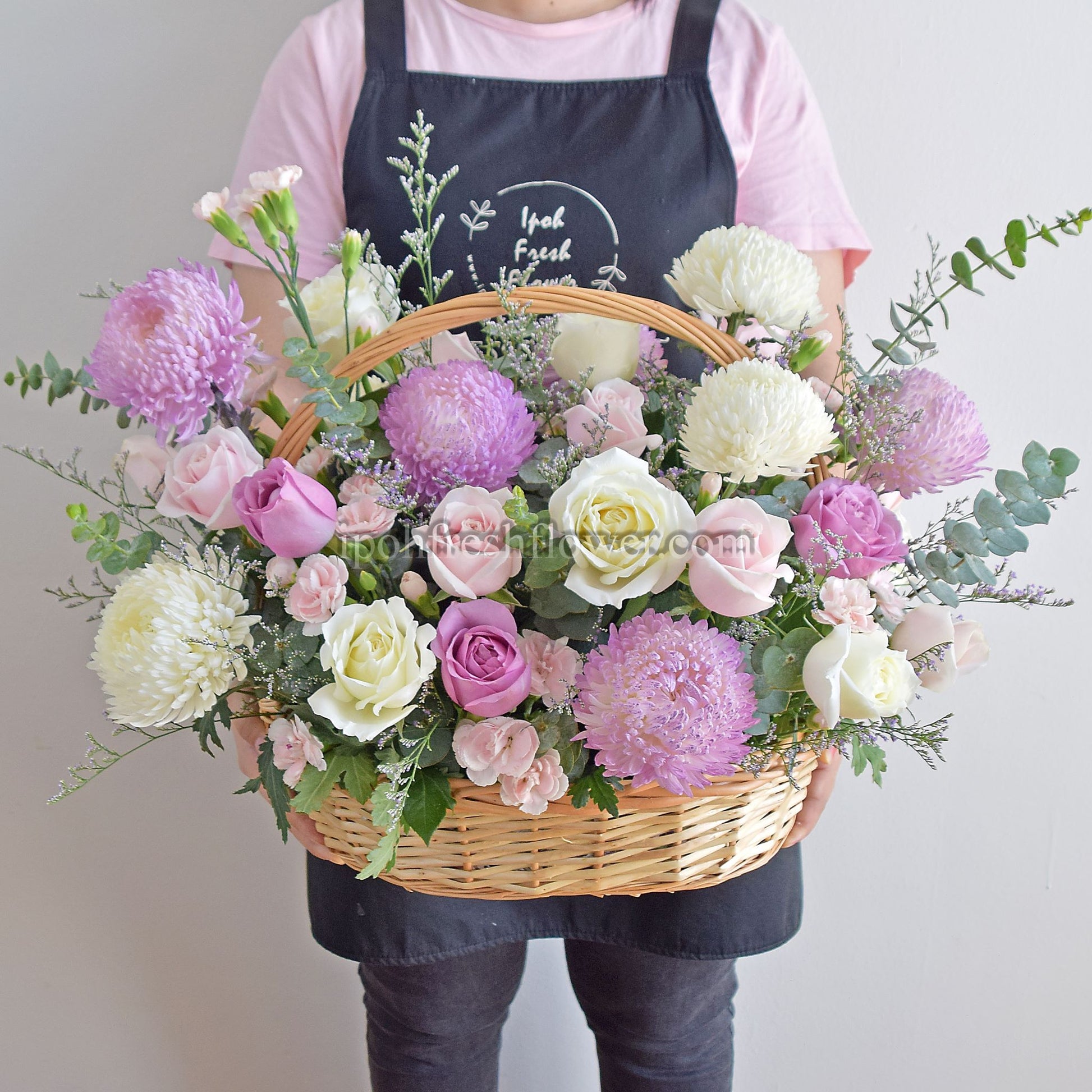 Viola| Fresh Flower Basket| Same Day Delivery