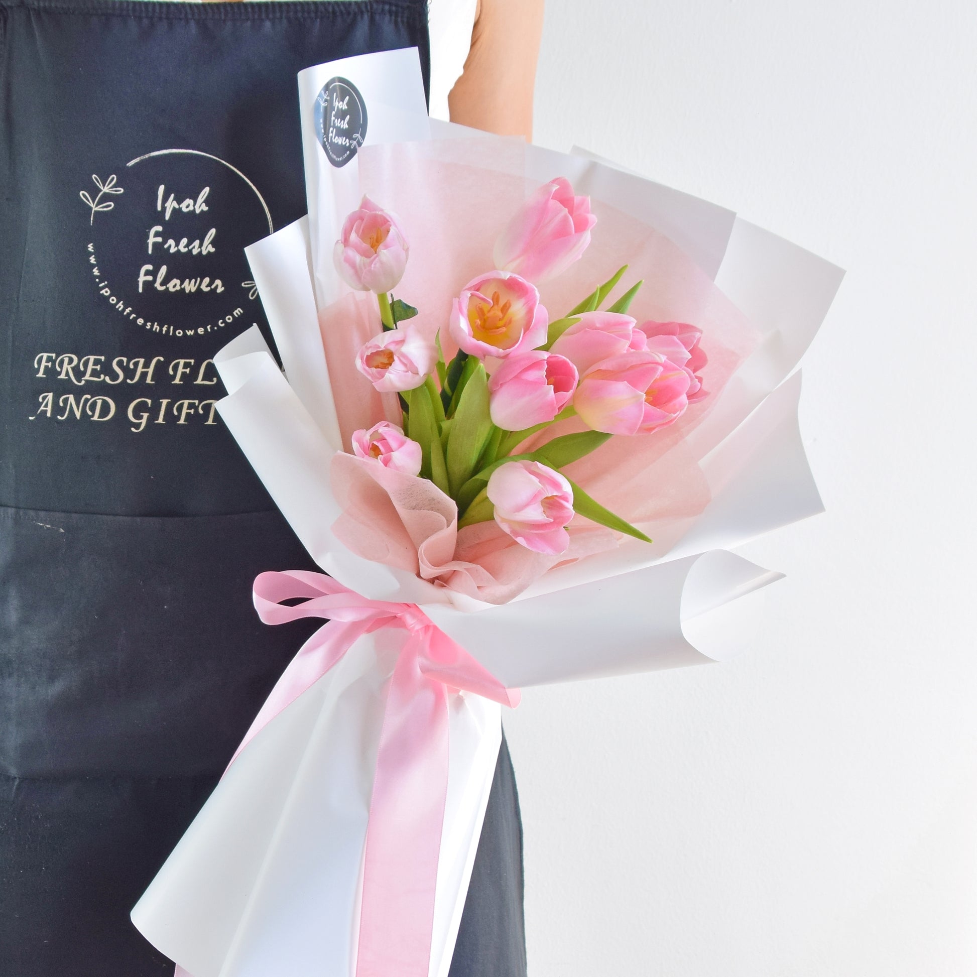 Yonina Pink Tulip Bouquet | Valentine's Fresh Flower Bouquet| Same Day Delivery